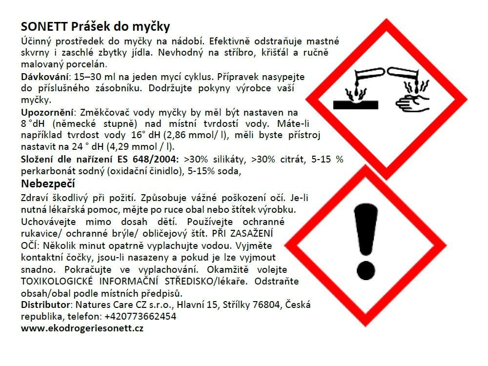 SONETT Prášek do myčky 10 kg