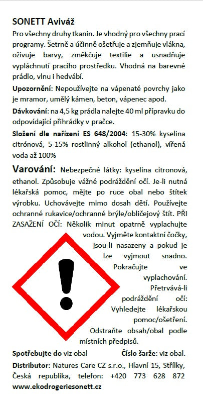 Set pro ekologické praní barevného prádla