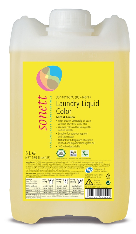 SONETT Prací gel na barevné prádlo 5 l