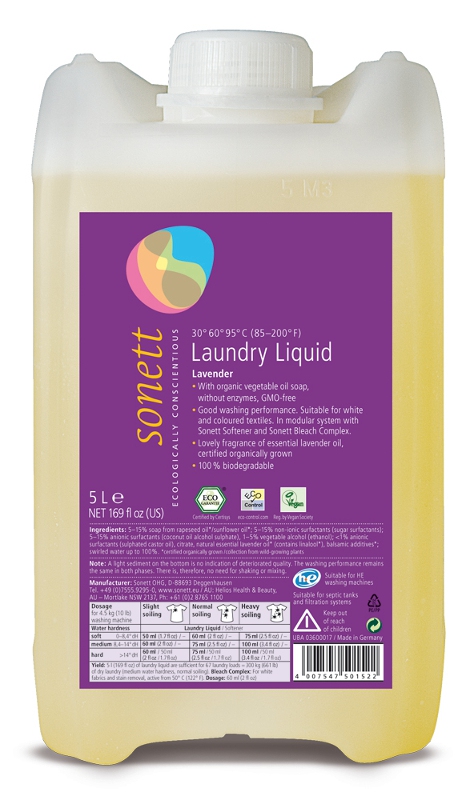 SONETT Prací gel na bílé a barevné prádlo 5 l